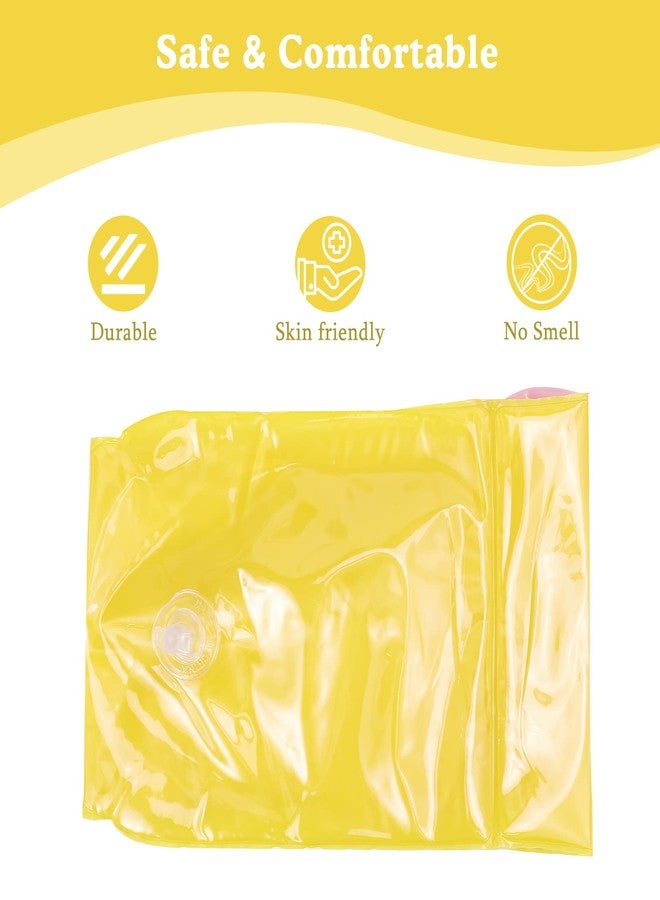 HeySplash Inflatable Arm Bands for Kids, Floatation Sleeves Floats Tube Water Wings Swimming Arm Floats Cute, Flamingo Yellow - Image 3